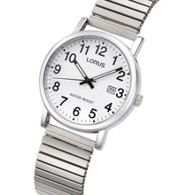 Load image into Gallery viewer, lorus quartz gents stainless steel white dial expand
