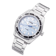 Load image into Gallery viewer, lorus quartz gents stainless steel light blue dial bracelet watch
