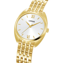 Load image into Gallery viewer, lorus quartz ladies gold plated mop dial bracelet watch
