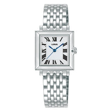 Load image into Gallery viewer, lorus quartz ladies stainless steel white dial bracelet watch

