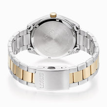 Load image into Gallery viewer, lorus quartz gents two tone stainless steel white bracelet watch
