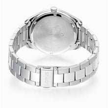 Load image into Gallery viewer, lorus quartz gents stainless steel blue dial bracelet watch
