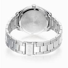 Load image into Gallery viewer, lorus quartz gents stainless steel white dial bracelet watch
