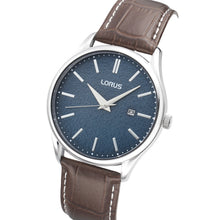 Load image into Gallery viewer, lorus quartz gents stainless steel blue dial strap watch
