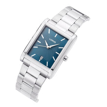 Load image into Gallery viewer, lorus quartz gents stainless steel blue dial bracelet watch
