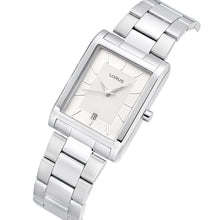 Load image into Gallery viewer, lorus quartz gents stainless steel white dial bracelet watch
