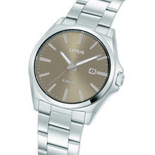 Load image into Gallery viewer, lorus quartz gents stainless steel grey dial bracelet watch
