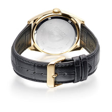 Load image into Gallery viewer, lorus quartz gents gold plated champagne dial strap watch
