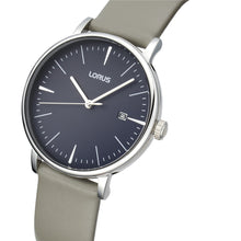Load image into Gallery viewer, lorus quartz gents stainless steel blue dial strap watch
