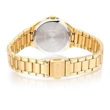 Load image into Gallery viewer, lorus quartz ladies gold plated champagne dial bracelet watch
