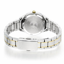 Load image into Gallery viewer, lorus quartz ladies two tone white dial bracelet watch
