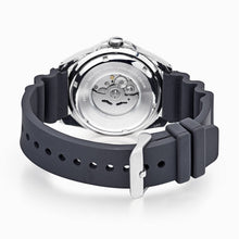 Load image into Gallery viewer, lorus automatic gents stainless steel orange dial strap watch
