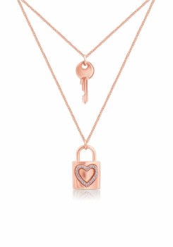 Tipperary Crystal Romi Rose Golf Padlock & Key Chain