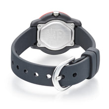 Load image into Gallery viewer, lorus quartz time teacher kids white dial black silicone strap watch
