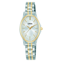 Load image into Gallery viewer, lorus quartz ladies two tone white dial bracelet watch
