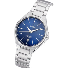 Load image into Gallery viewer, lorus quartz gents stainless steel blue dial bracelet watch
