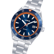 Load image into Gallery viewer, lorus quartz gents stainless steel blue dial bracelet watch
