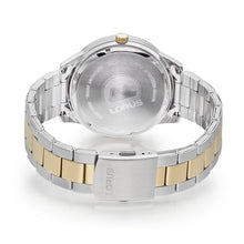 Load image into Gallery viewer, lorus solar two tone grey dial braclet watch

