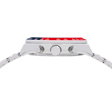 Load image into Gallery viewer, lorus solar chronograph gents stainless steel blue dial bracelet watch
