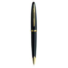 Load image into Gallery viewer, waterman - car�ne ballpoint pen black with gold trim
