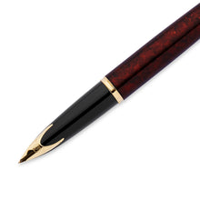 Load image into Gallery viewer, waterman - car�ne fountain pen amber with gold trim, medium nib
