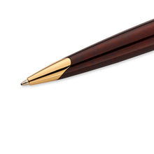 Load image into Gallery viewer, waterman - car�ne ballpoint pen amber with gold trim
