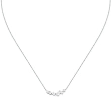 Load image into Gallery viewer, morellato silver riflessi necklace s925 rhodium cz white 40+5cm
