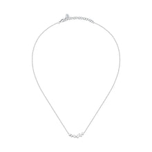 Load image into Gallery viewer, morellato silver riflessi necklace s925 rhodium cz white 40+5cm
