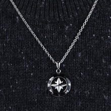 Load image into Gallery viewer, sector marine pendant stainless steel wind rose 50cm
