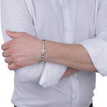 Load image into Gallery viewer, sector marine bracelet stainless steel  &amp;  pvd black &amp; brown 19 &amp; 3cm
