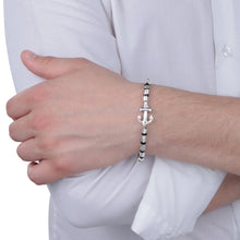Load image into Gallery viewer, sector marine bracelet stainless steel  &amp;  pvd black &amp; brown 19 &amp; 3cm
