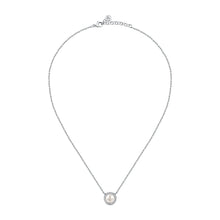 Load image into Gallery viewer, perla pend cz+8mm pearl 925 38+4cm
