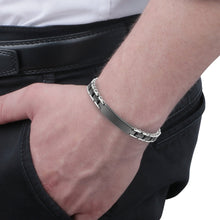 Load image into Gallery viewer, sector ceramic bracelet black &amp;  pvd black 220mm
