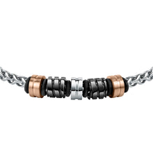 Load image into Gallery viewer, sector ceramic bracelet stainless steel &amp; rose gold &amp; ip black 22.5cm

