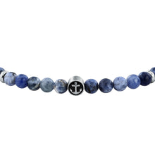 Load image into Gallery viewer, sector jewels marine bracelet stainless steel sodalite blue 20+3cm
