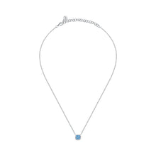 Load image into Gallery viewer, tesori pendant 925 aqua cz cushion 35+5cm
