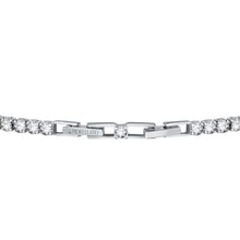 Load image into Gallery viewer, tesori bracelet.925 aqua cushion cz 16+1.75cm

