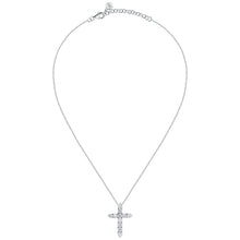 Load image into Gallery viewer, tesori pendant 925 lsilvere cross cz 38+4cm
