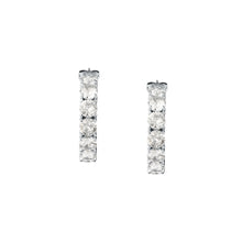 Load image into Gallery viewer, tesori earring 925 20mm hoop with cz
