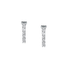 Load image into Gallery viewer, tesori earring 925 16mm hoop with cz
