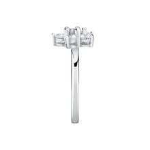 Load image into Gallery viewer, tesori ring 925 silver  flower cz size16
