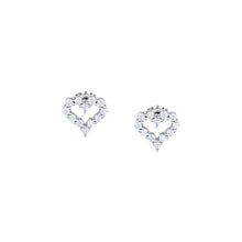 Load image into Gallery viewer, tesori earring 925 silver heart cz
