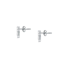 Load image into Gallery viewer, tesori earring 925 silver heart cz
