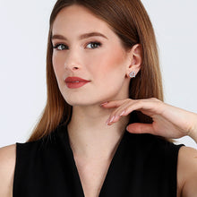 Load image into Gallery viewer, tesori earring 925 silver heart cz
