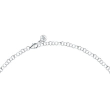 Load image into Gallery viewer, tesori necklace 925 silver white &amp; sapphire solo cz 38+4cm
