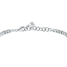 Load image into Gallery viewer, tesori bracelet 925 silver white &amp; ruby solo  cz 19cm
