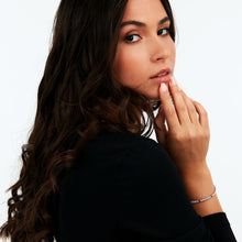 Load image into Gallery viewer, tesori bracelet 925 silver white &amp; ruby solo  cz 19cm
