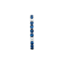 Load image into Gallery viewer, tesori ring 925 silver white &amp; quad sapphire cz 140n+
