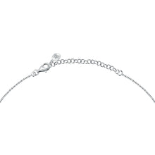 Load image into Gallery viewer, morellato silver tesori recycled 925 silver red cz necklace 40+5
