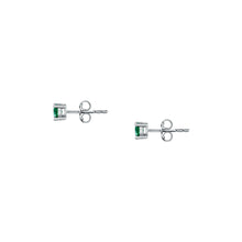 Load image into Gallery viewer, morellato silver tesori recycled 925 silver gn cz stud earrings
